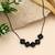 Black color fashion necklace