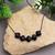 Black color fashion necklace