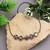 Grey color fashion necklace