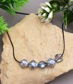 Light grey color fashion necklace