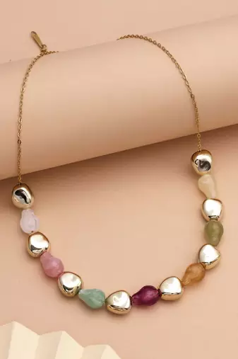 Assorted color anti tarnish necklace