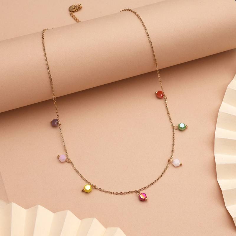 Assorted color anti tarnish necklace