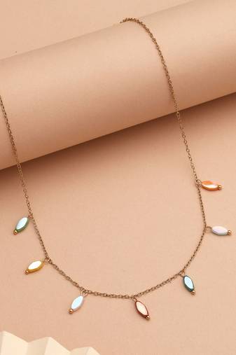 Assorted color anti tarnish necklace
