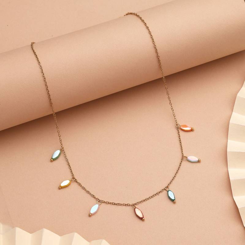 Assorted color anti tarnish necklace