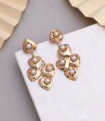 Gold color anti tarnish earrings