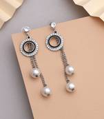Silver color anti tarnish earrings