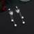 Silver color heart shape design anti tarnish earrings