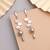 Silver color anti tarnish earrings