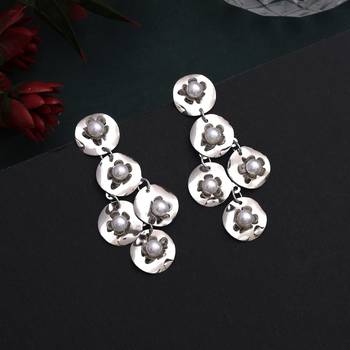 Silver color anti tarnish earrings 2