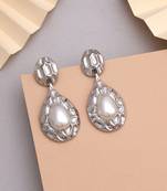 Silver color anti tarnish earrings