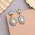 Silver color anti tarnish earrings