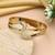 Gold color openable american diamond bracelet