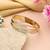 Gold color openable american diamond bracelet