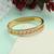 Gold color openable american diamond bracelet