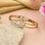 Gold color openable american diamond bracelet
