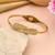 Gold color openable anti tarnish bracelet