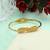 Gold color openable anti tarnish bracelet