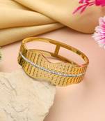 Gold color openable anti tarnish bracelet