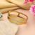 Gold color openable anti tarnish bracelet