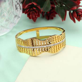 Gold color openable anti tarnish bracelet 2