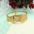 Gold color openable anti tarnish bracelet