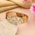 Gold color openable anti tarnish bracelet