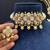 Elegant kundan pearl choker necklace set with matching earrings traditional gold finish jewelry by treemoda