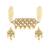 Elegant kundan pearl choker necklace set with matching earrings traditional gold finish jewelry by treemoda