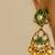Elegant kundan & pearl choker necklace set with green enamel detailing traditional gold finish jewelry by treemoda