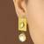 Elegant geometric kundan choker necklace with matching earrings traditional gold finish jewelry by treemoda