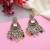 Multi color kundan earrings