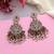 Multi color kundan earrings