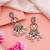 White color kundan earrings