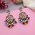 Multi color kundan earrings