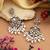 White color kundan earrings