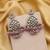 Light purple color kundan earrings