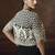 Black real chinon silk embroidered jacket stytle plazzo suit