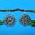Silver color oxidised earrings