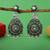 Silver color oxidised earrings