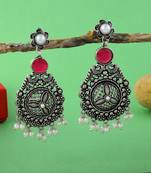 Rani color oxidised earrings