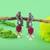 Maroon color oxidised earrings