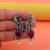 Maroon color oxidised earrings