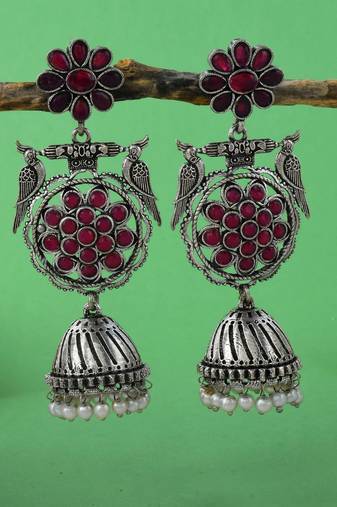 Rani color oxidised earrings