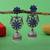 Blue color oxidised earrings