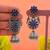 Blue color oxidised earrings