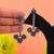 Green color oxidised earrings