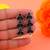 Black color oxidised earrings