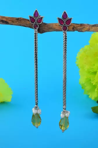 Multi color oxidised earrings