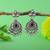 Black color oxidised earrings