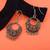 Silver color oxidised earrings